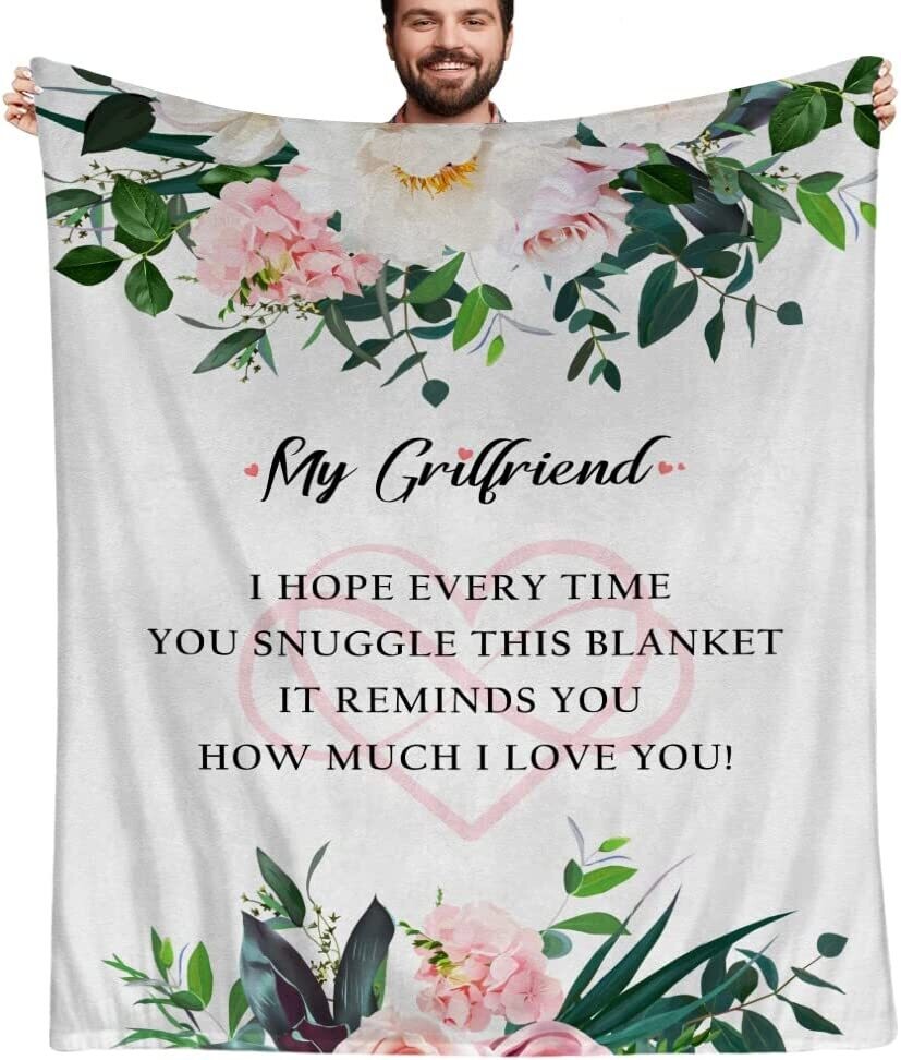 Cozy Soft Flannel Throw - MY GIRLFRIEND