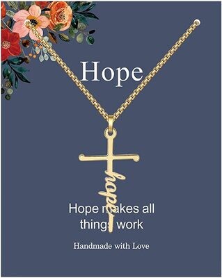 Cross Necklace - HOPE Gold