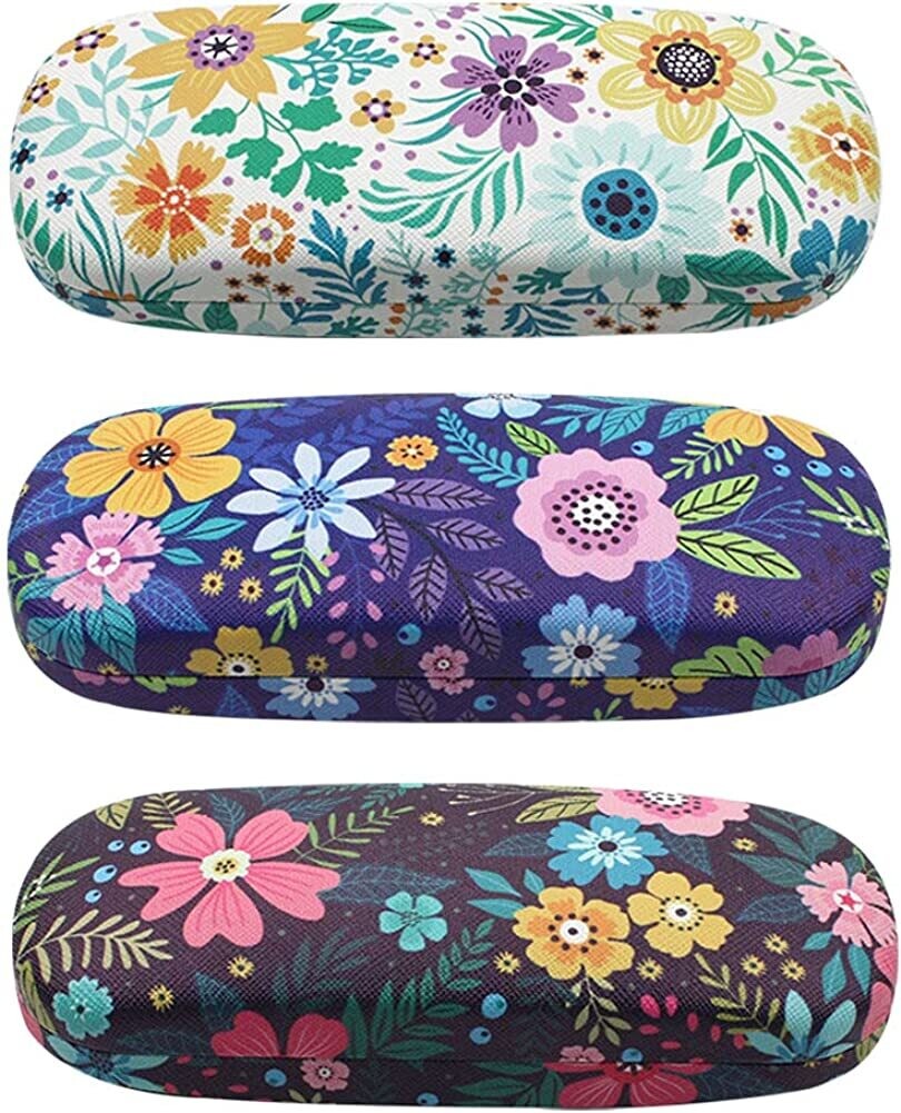 Pattern Durable Hard Clamshell Eyeglass Case