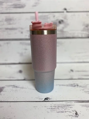30 Ounce Glitter Ombre Tumbler - PINK