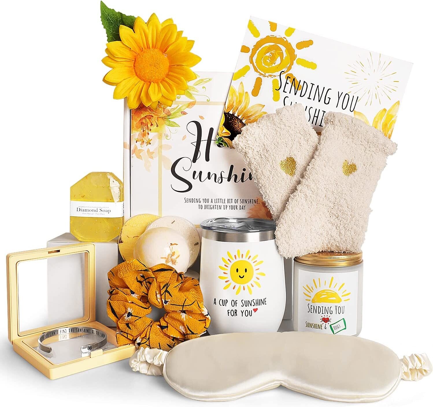 SENDING YOU SUNFLOWERS GIFT BASKET