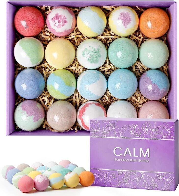 20 PIECE BATH BOMBS GIFT SET