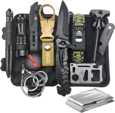 Survival Gear and Equipment 12 in 1 Kit