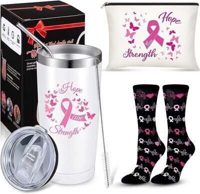 BREAST CANCER AWARENESS ITEMS - 3 PIECES PINK
