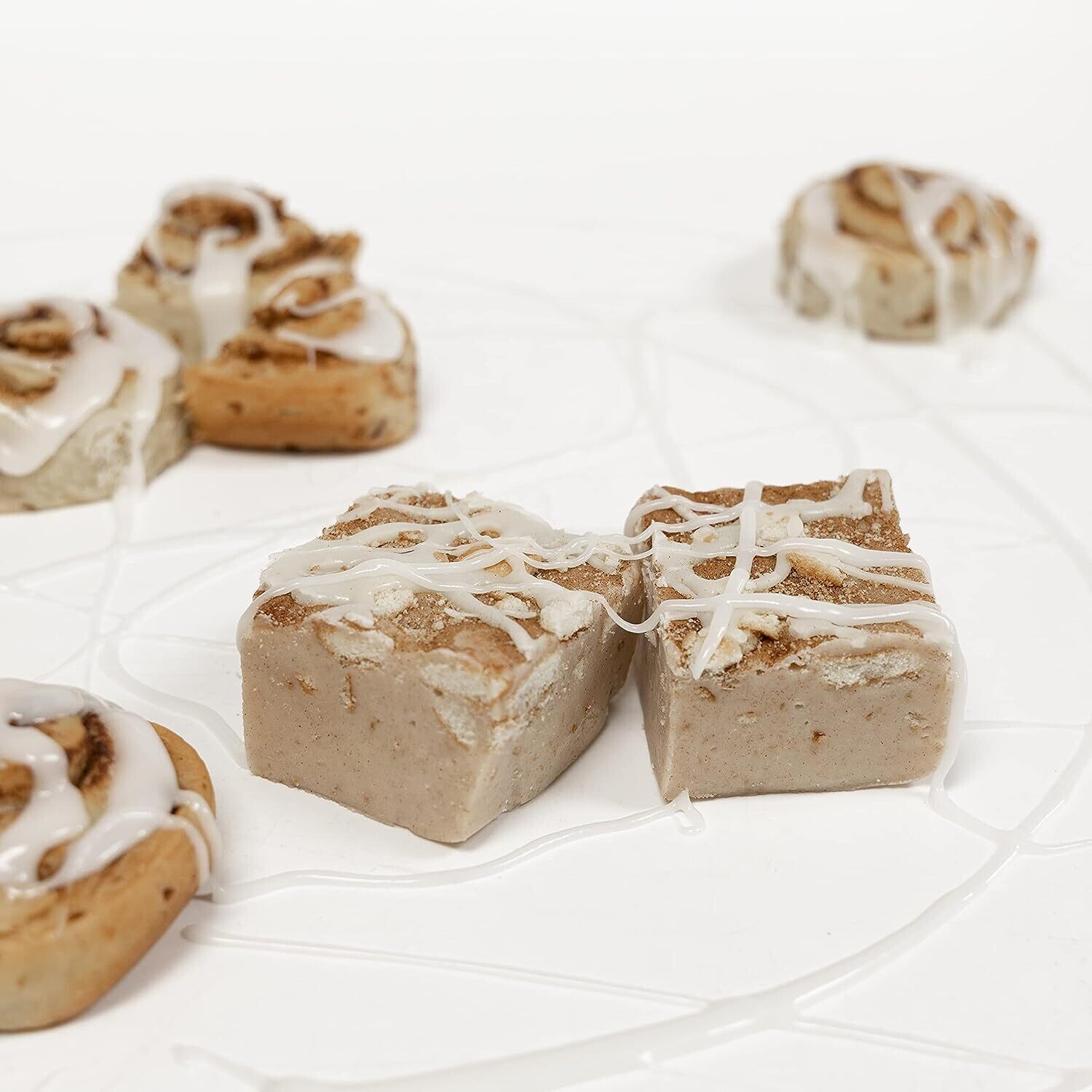 Half Pound Package Artisan Fudge - ICED CINNAMON ROLL