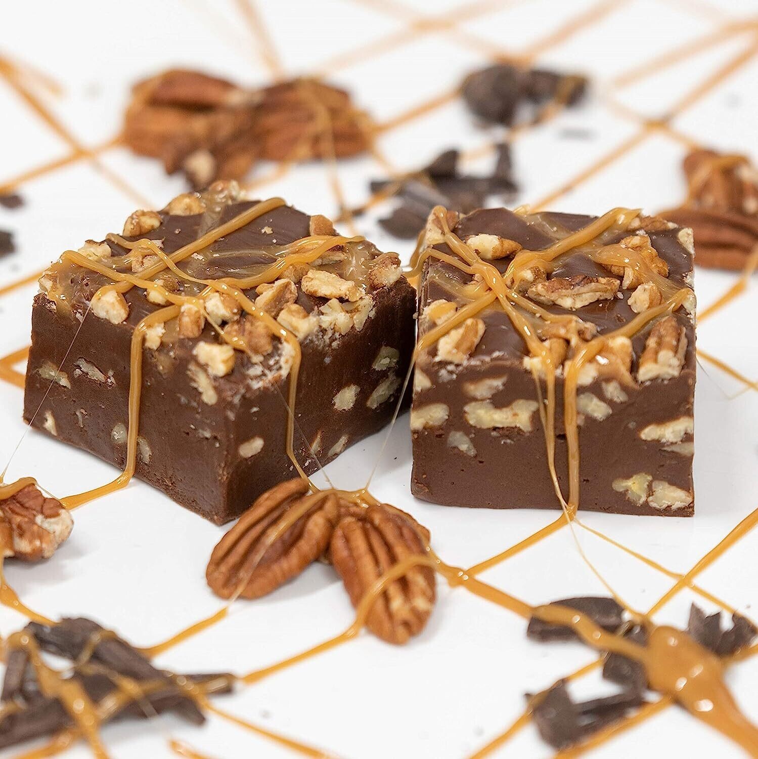 Half Pound Package Artisan Fudge - CHOCOLATE PECAN TURTLE