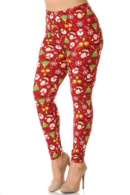 ​EXTRA PLUS SIZED LEGGINGS - CHRISTMAS DELIGHT