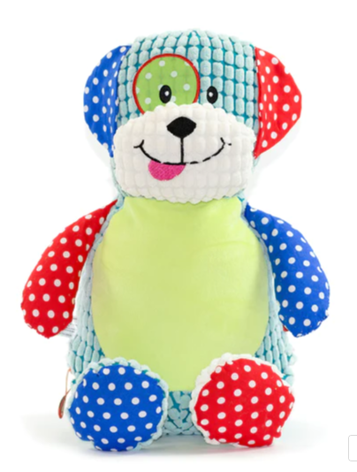 ​CUDDLE BUDDIES SCENT SACHET SENSORY ANIMAL - DIPSY DOTS DOG