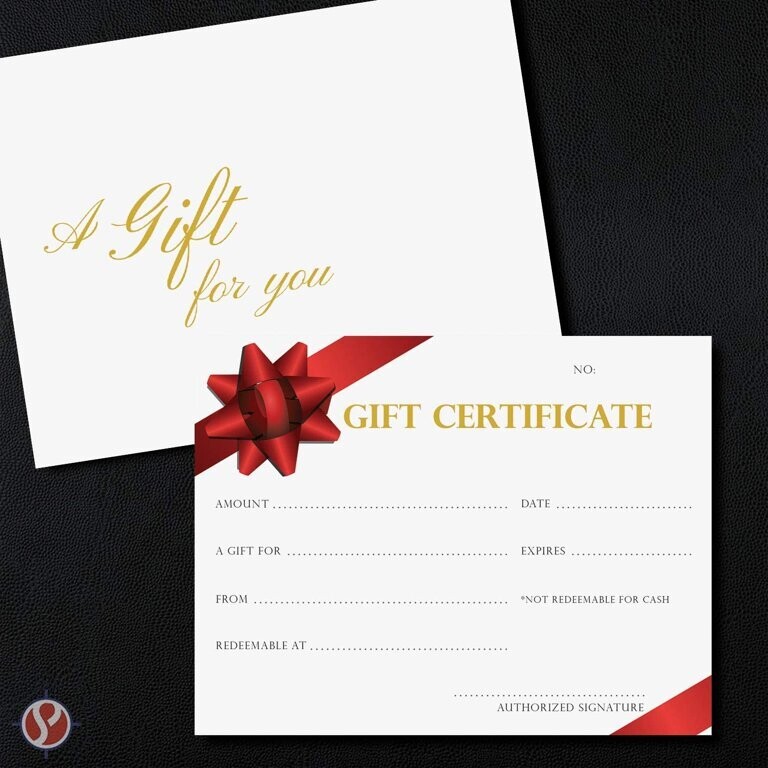 $50 GIFT CERTIFICATE