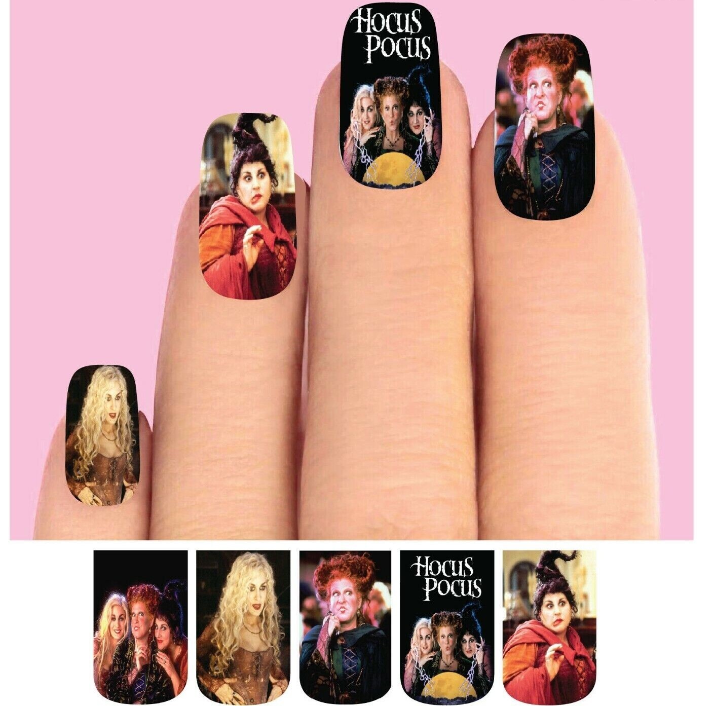 FULL NAIL DECALS/WRAPS - HOCUS POCUS
