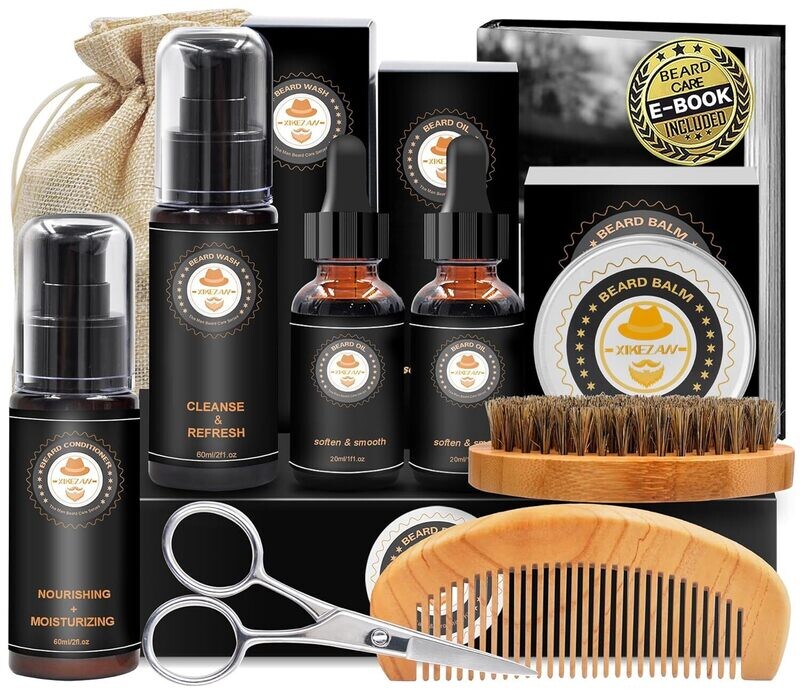 Beard Care Kit Gift Set -  9 PIECES