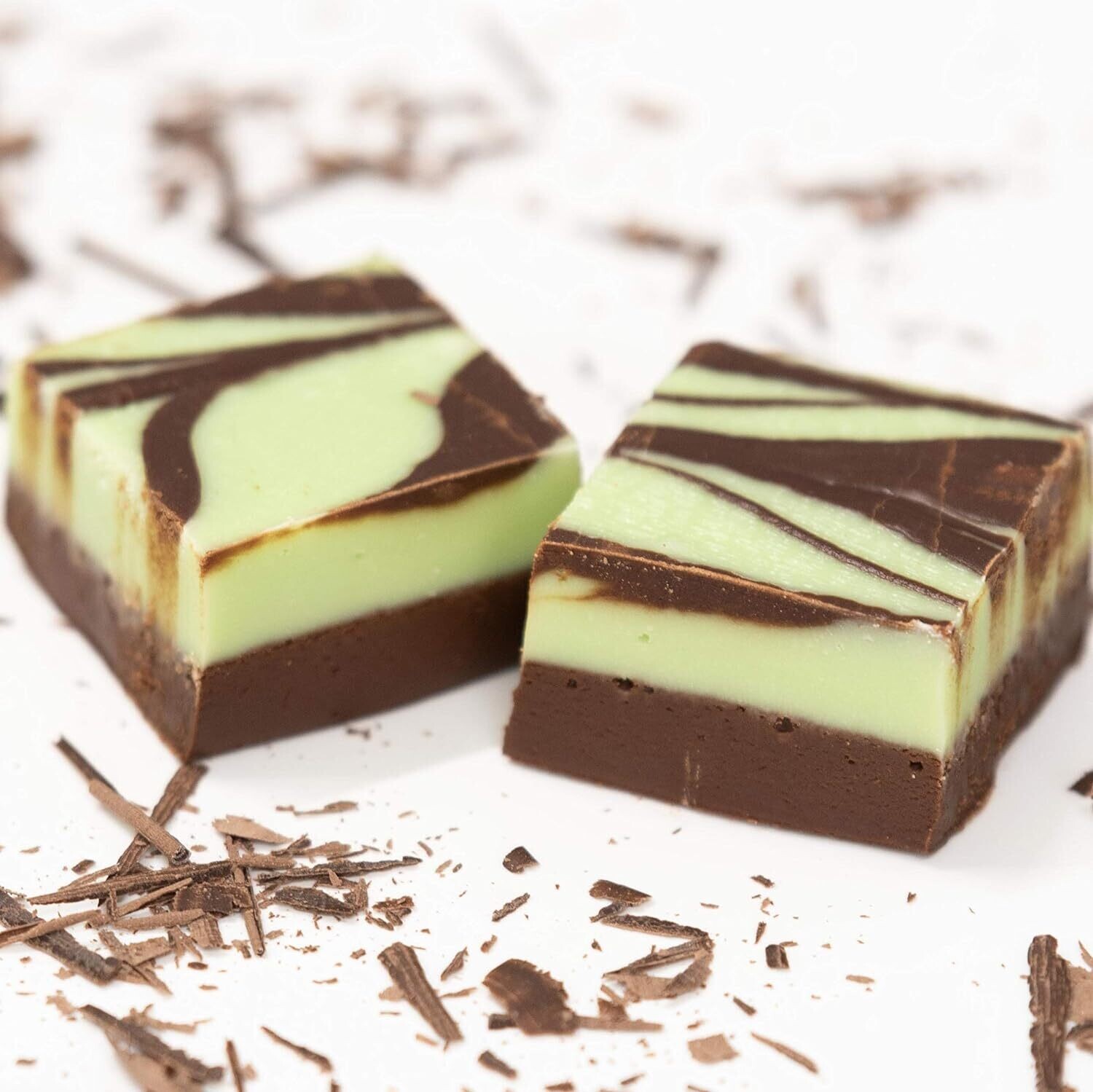 Half Pound Package Artisan Fudge - MINT CHOCOLATE SWIRL