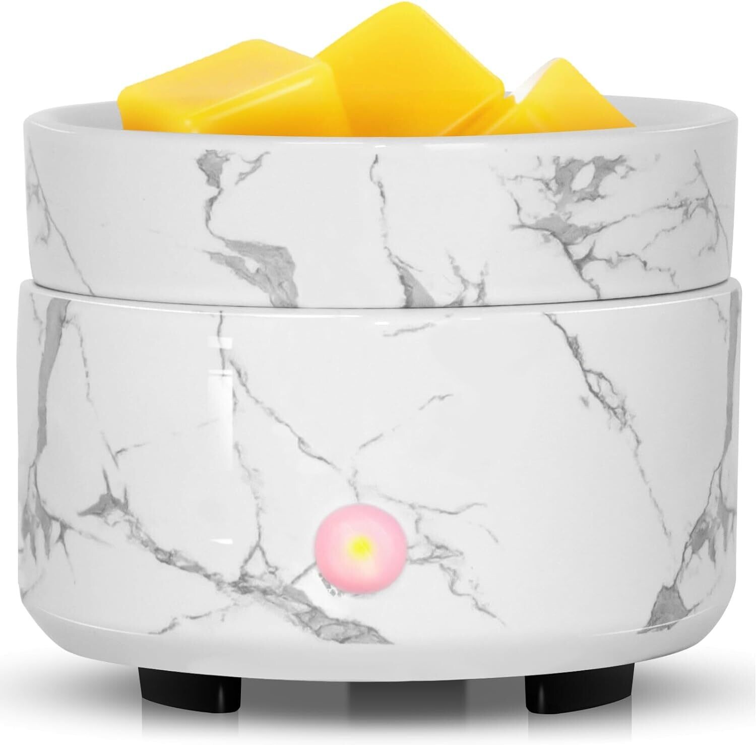 SILVER ELEGANCE 3-in-1-Candle Wax Cube Tart Melter Warmer Scented Fragrance Aroma Oil Burner Tart Warmer