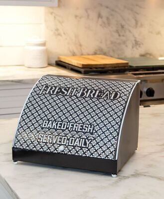 Farmhouse Embossed Metal Bread Box