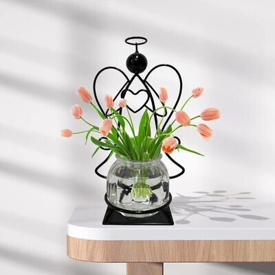 Angel Plant Terrarium with Metal Stand