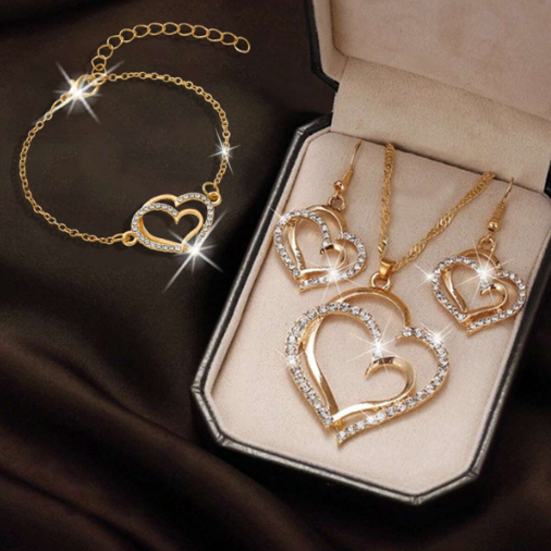 3 PIECE JEWELRY SET - GOLD