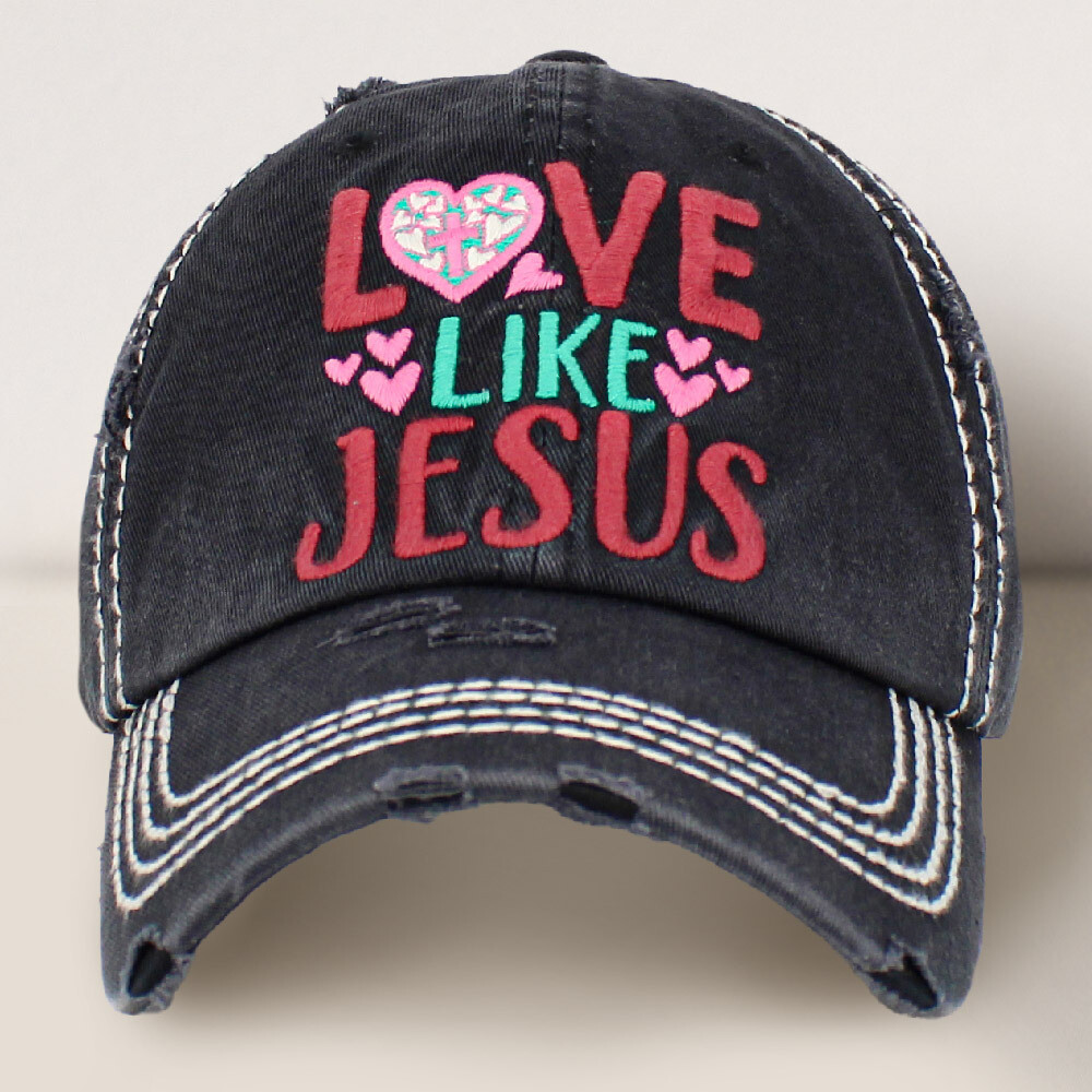 LOVE LIKE JESUS Vintage Baseball Cap LOVE LIKE JESUS Vintage Baseball Cap - BLACK