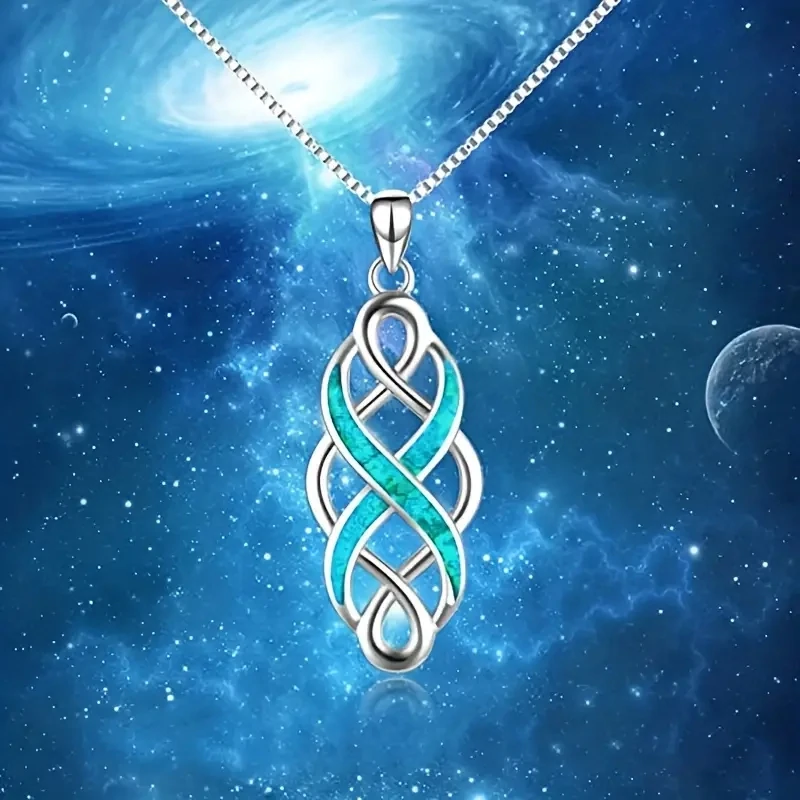 Celtic Pendant Necklace - SILVERTONE