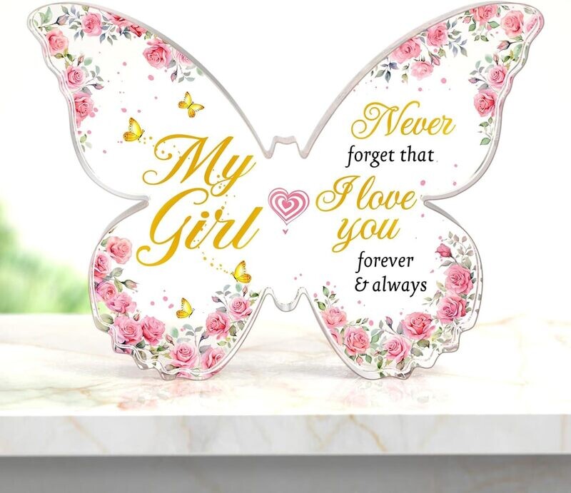 Butterfly-Shaped Acrylic Keepsake Gift for Daughter