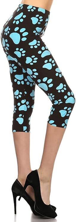 CAPRI LEGGINGS - BLUE PAWPRINT