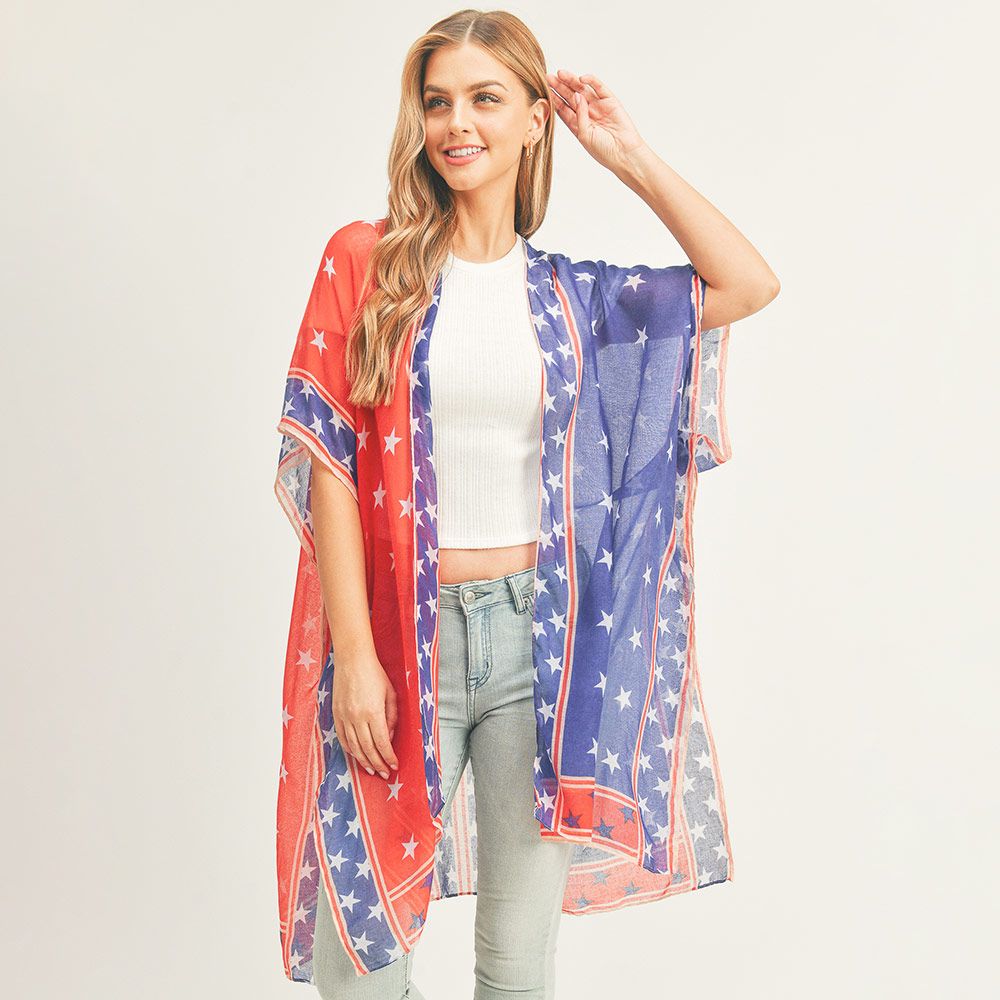 American USA Flag Kimono - GRAND OlD FLAG