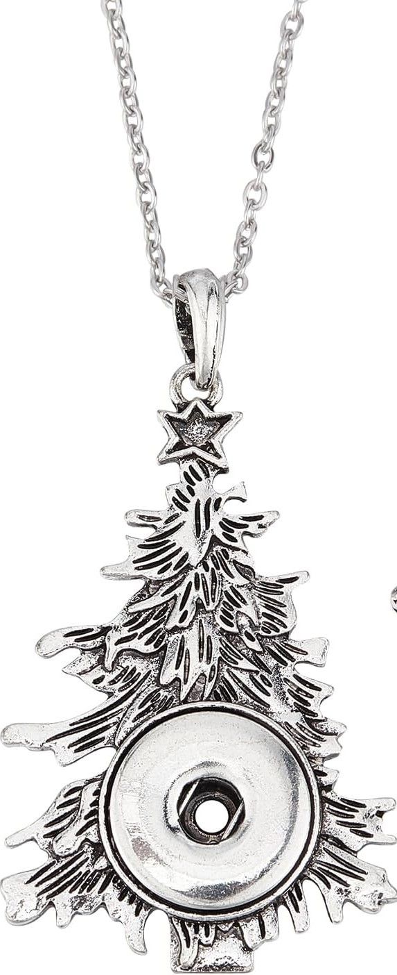 CHRISTMAS TREE SNAP NECKLACE with CHAIN