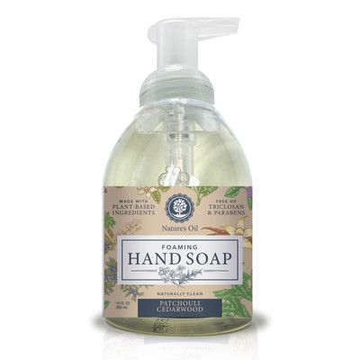FOAMING HAND SOAP 10 ounces - PATCHOULI CEDARWOOD