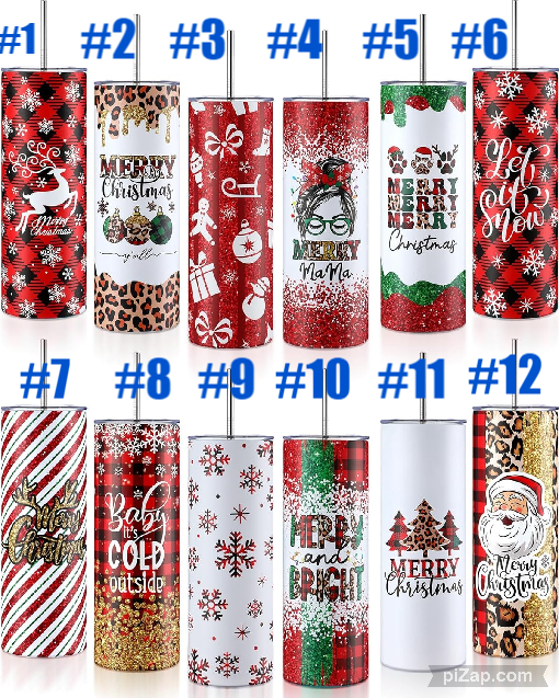 Christmas Tumblers - 20 oz