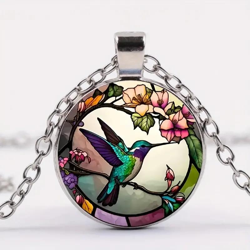 HUMMINGBIRD CABACHON NECKLACE