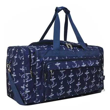 Pastel Floral NGIL Canvas 23&quot; Duffle Bag - ANCHORS