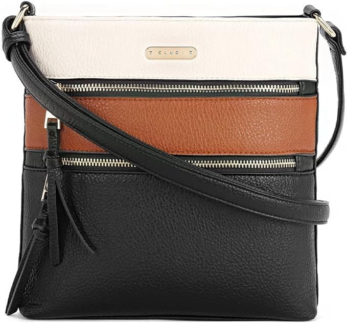 Crossbody Purses for Women - TAN/BLACK/WHITE