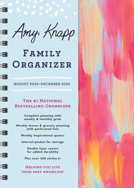 -2025 Amy Knapp&#39;s Christian Family Organizer: 17-Month Weekly Faith &amp; Inspiration Planner