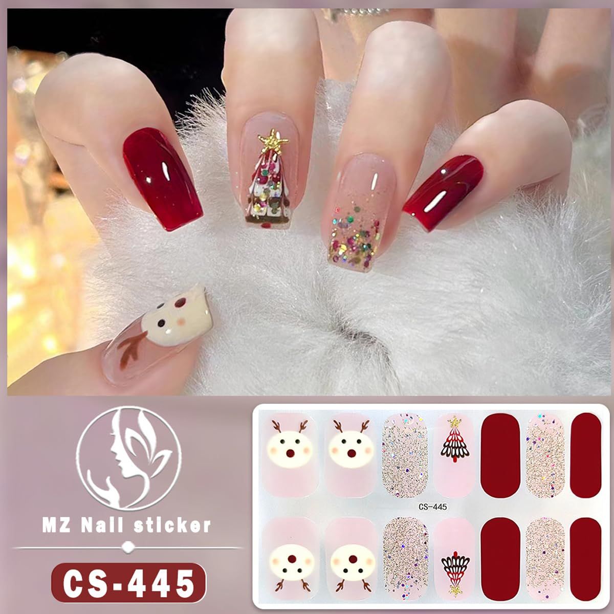 NAIL WRAPS - RED TRADITIONS