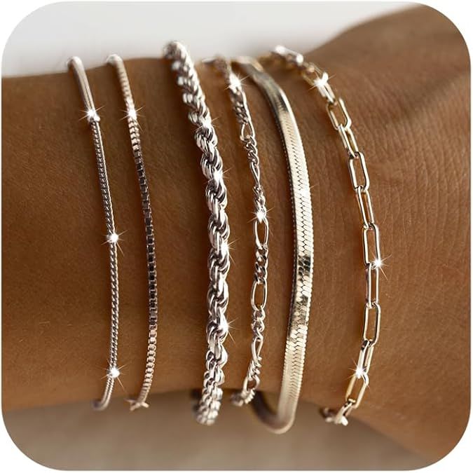 925 Sterling Silver BRACELET SET - 6 PIECES