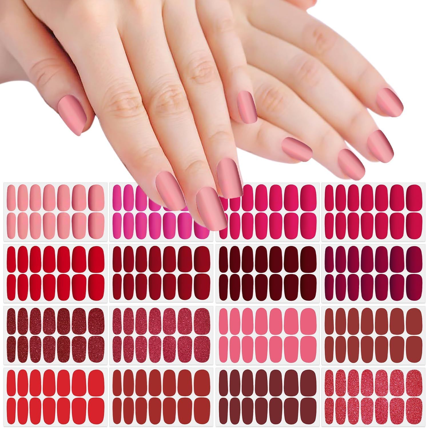 SOLID COLORS SET- 16 SETS PINKS, MAUVES, BROWNS COLLECTION
