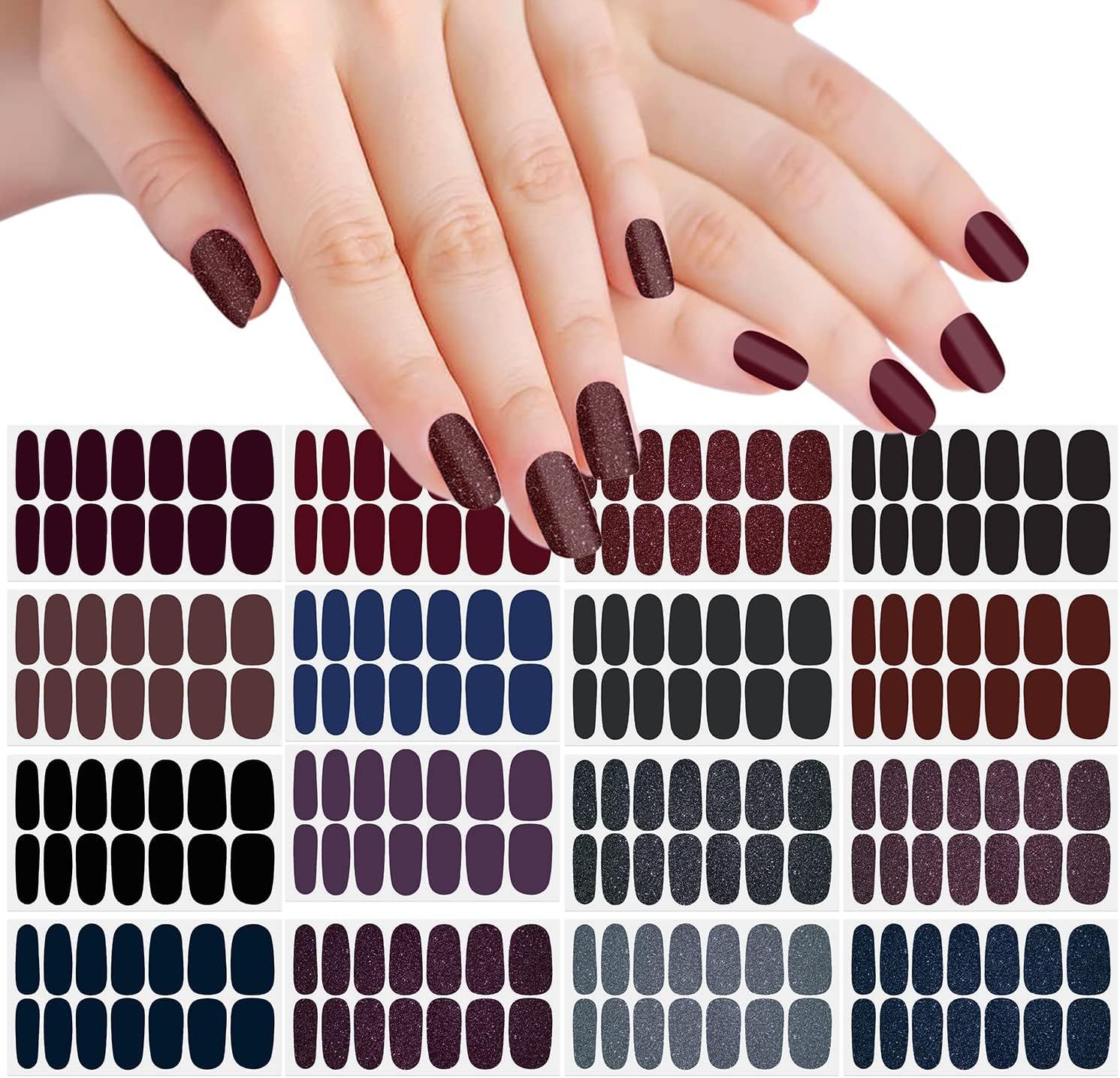 SOLID COLORS SET- 16 SETS   MOODY MANI COLLECTION