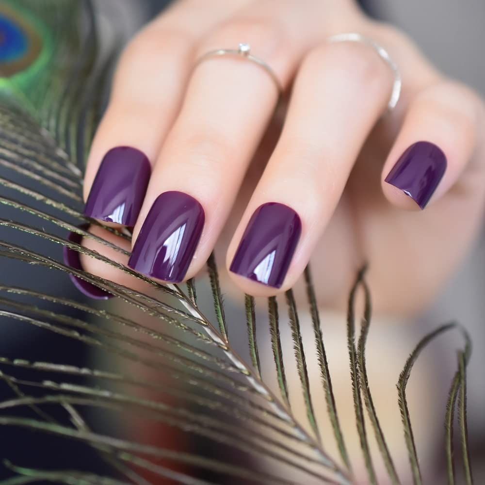 PRESS ON NAILS - PURPLE GLAZE