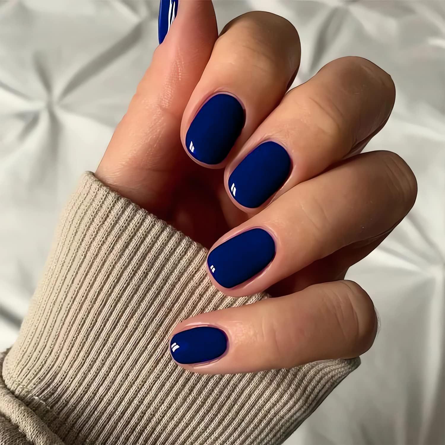 PRESS ON NAILS - DEEP ELECTRIC BLUE