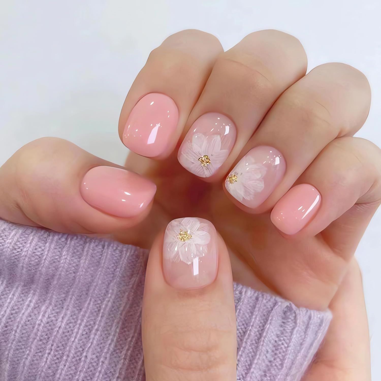 PRESS ON NAILS -BLOOMING BLUSH