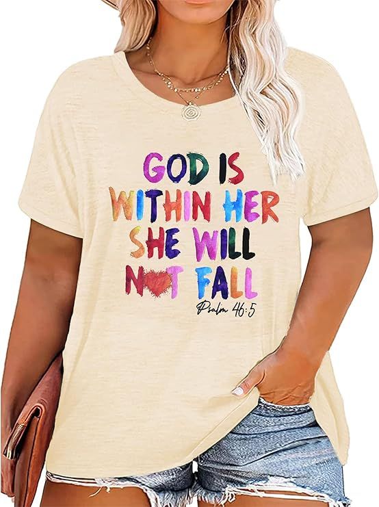 GRAPHIC TEE -GOD IS WITHIN HER PS. 46:5