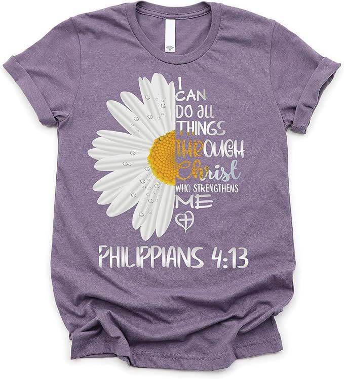 GRAPHIC TEE - I Can Do All Things Daisy