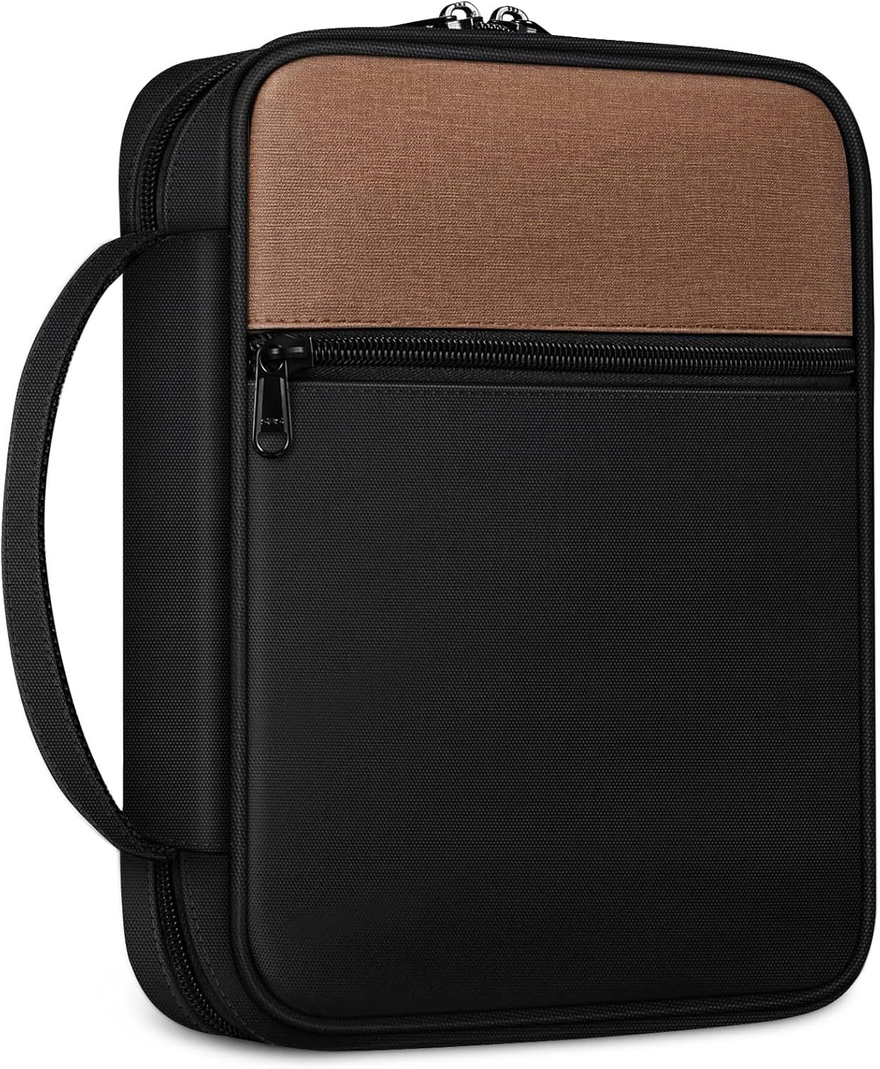 Bible Cover - BLACK  and BROWN