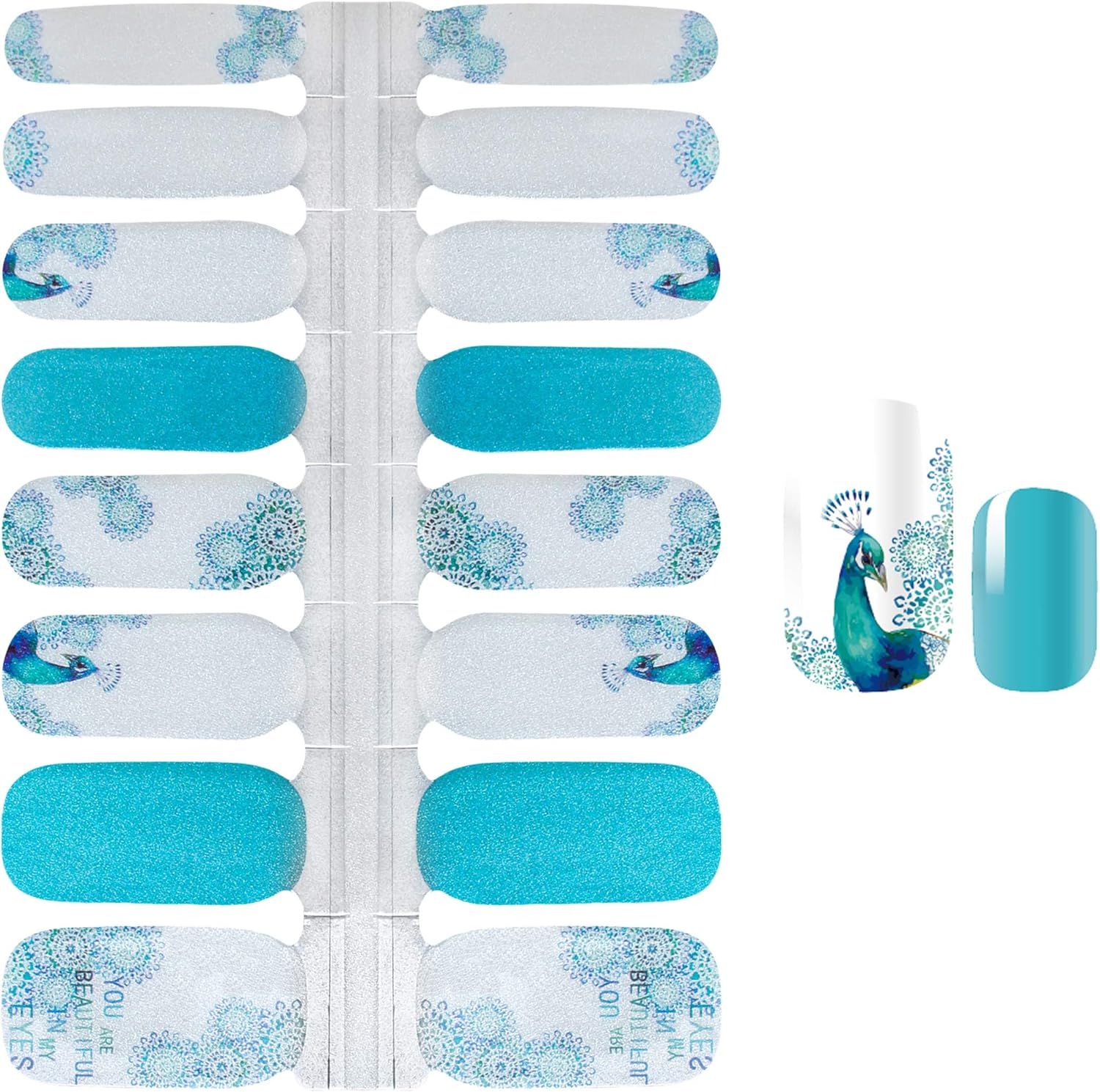 NAIL WRAPS - PEACOCK