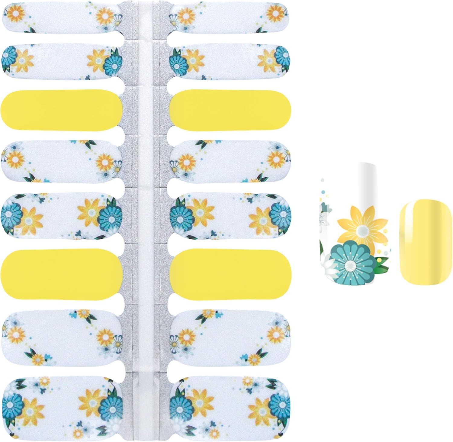 NAIL WRAPS - SUNSHINE GARDEN