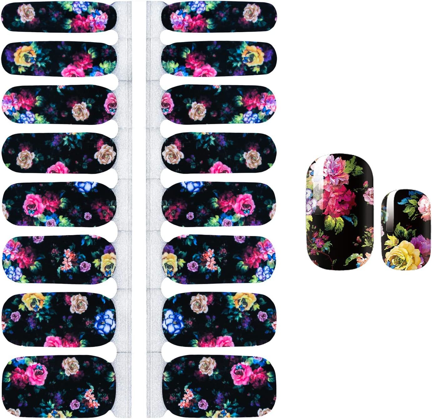 MIDNIGHT FLORAL GARDEN - BLACK
