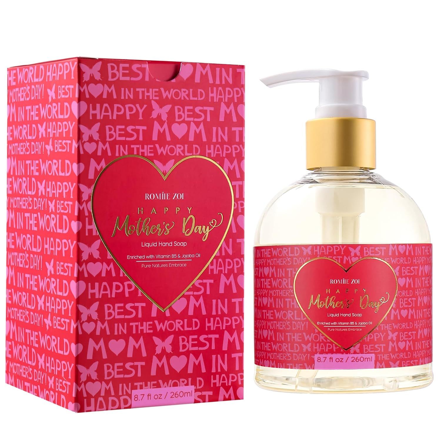 MINI LIQUID HAND SOAP - 8.7 fl oz. - ROSE SCENT