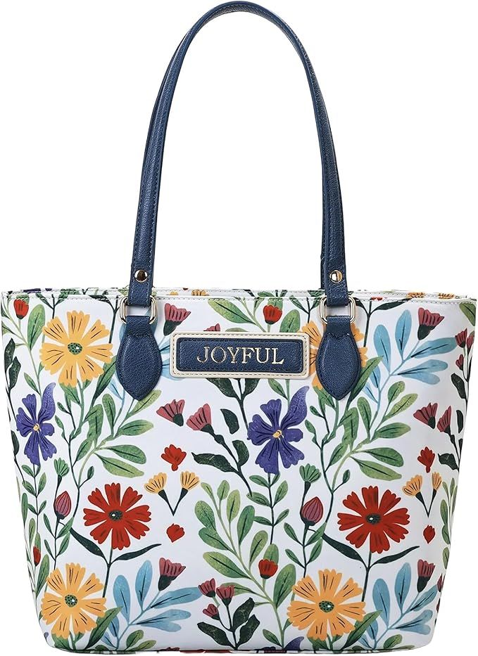 NYLON TOTE STYLE BAG - SUMMER FLORAL PRINT