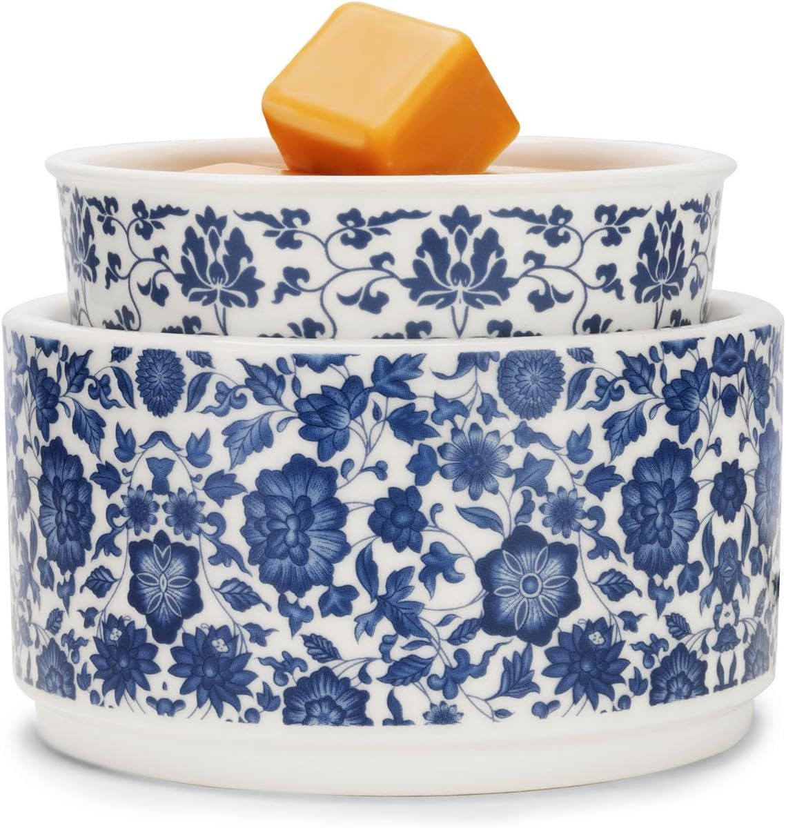 TART WARMER - BLUE &amp; WHITE PORCELAIN 3-IN-1