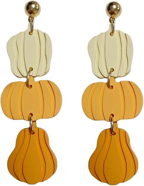 Pumpkin Gourd Trio Earrings