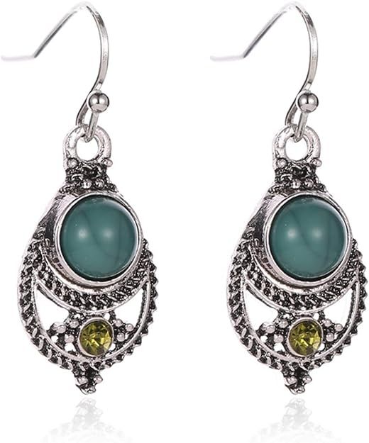 Turquoise Earrings/Silver - GREEN WALDORP